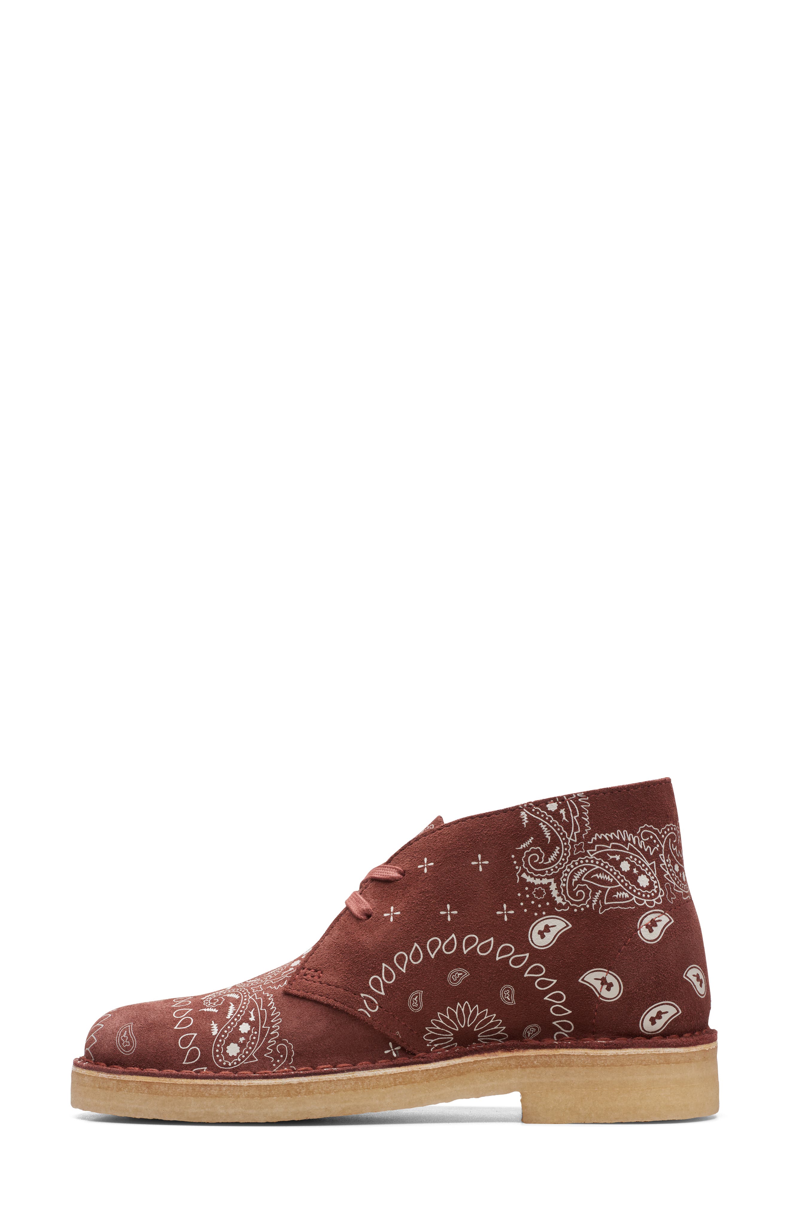 Bandana Desert Bootie, Alternate, color, BRICK PAISLEY