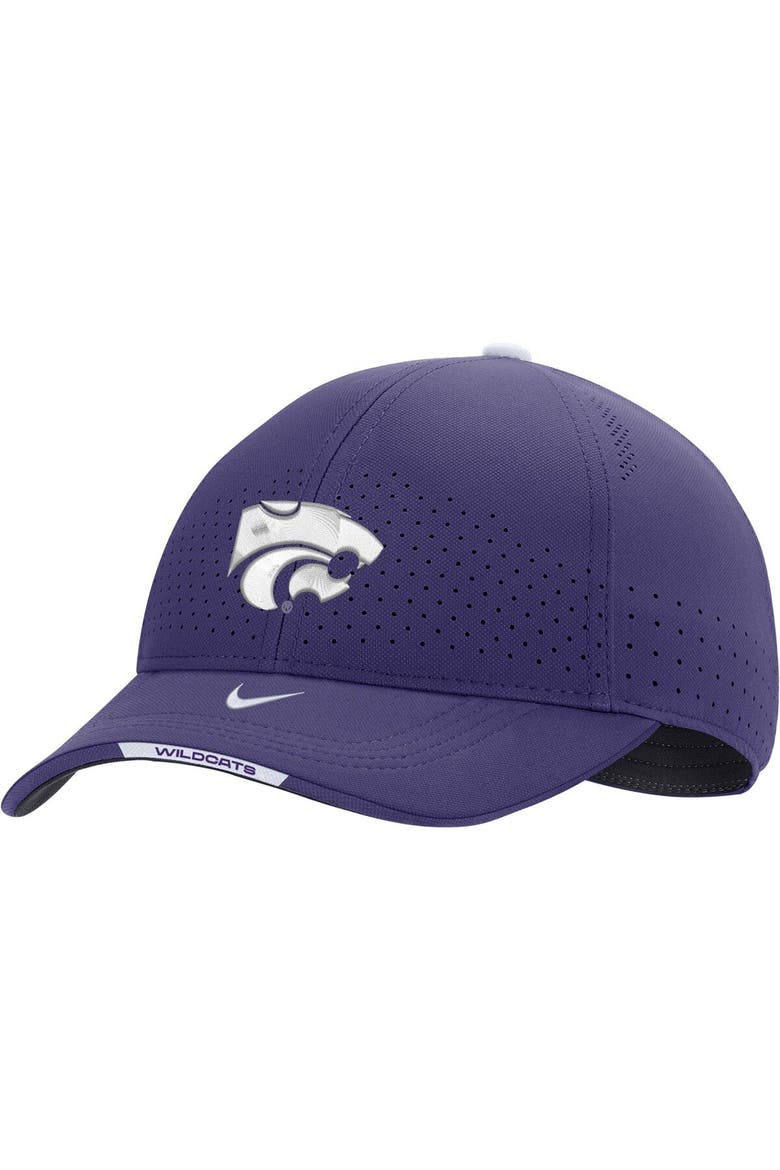 Men's Nike Purple Kansas State Wildcats 2022 Sideline Classic99 Swoosh Performance Flex Hat, Main, color, Purple