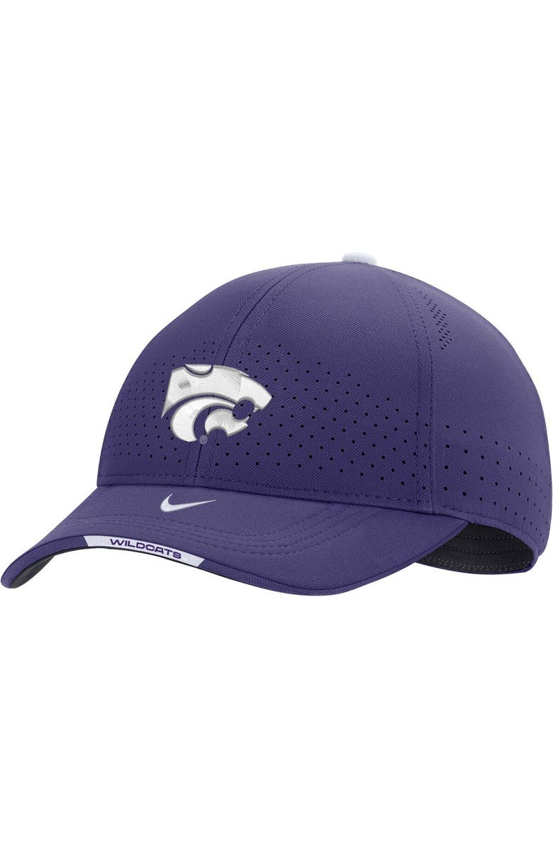 Nike Men's Nike Purple Kansas State Wildcats 2022 Sideline Classic99 Swoosh Performance Flex Hat, Main, color, Purple