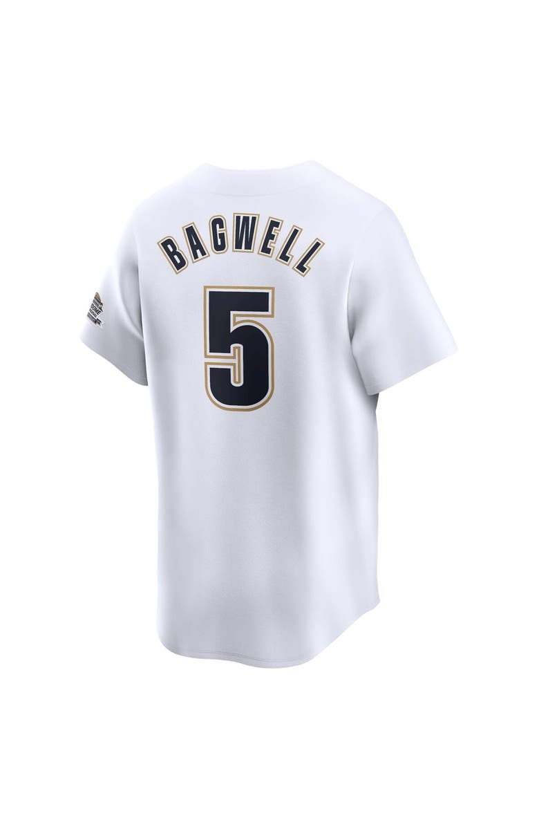 Nike Men's Nike Jeff Bagwell White Houston Astros Throwback Cooperstown Collection Limited Jersey, Alternate, color, White