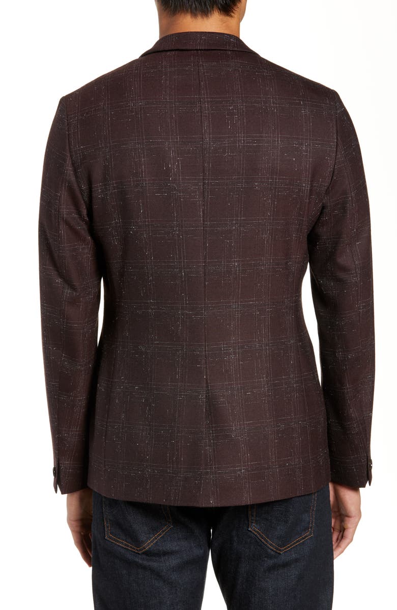 Ted Baker London Ddar Slim Fit Bouclé Check Sport Coat, Alternate, color, 