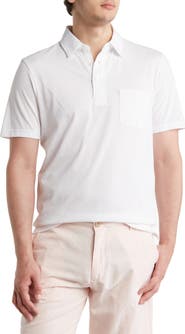 Faherty Heather Stretch Polo