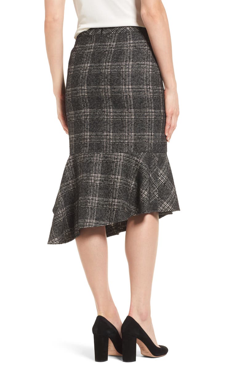 Halogen<sup>®</sup> Asymmetrical Ruffle Hem Skirt, Alternate, color, 