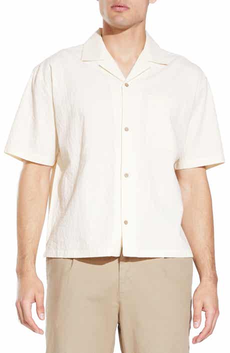 Civil Society Crepe Boxy Crop Resort Shirt