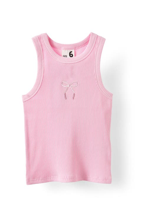 Deux Par Deux Organic Jersey Top with Applique -- Seashell Pink Deux Par Deux Organic Jersey Top with Applique -- Seashell Pink
