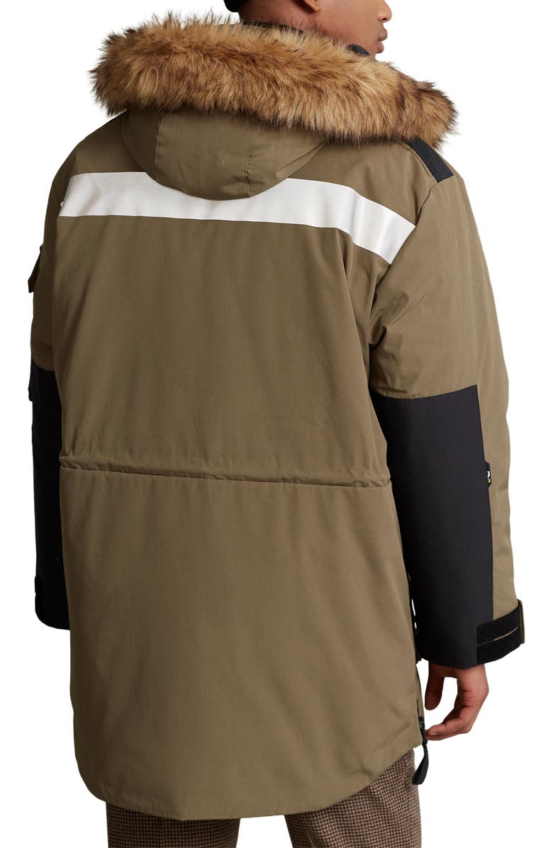 Polo Ralph Lauren Arctic Faux Fur Trim Hooded Tech Taffeta Parka, Alternate, color, 