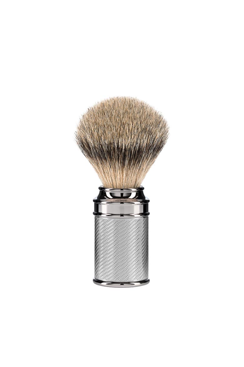 Traditional Chrome Silvertip Badger Shaving Brush, Main, color, Chrome