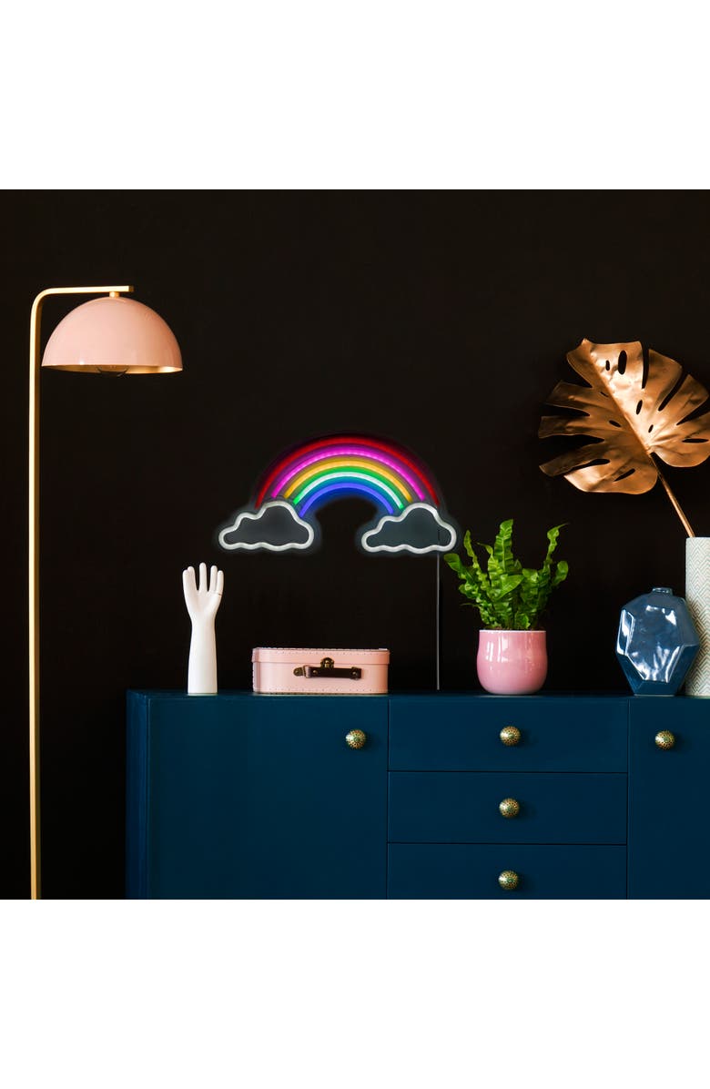 Northlight LED Rainbow and Clouds Neon Lighted Wall Art - 15.75", Alternate, color, Multi