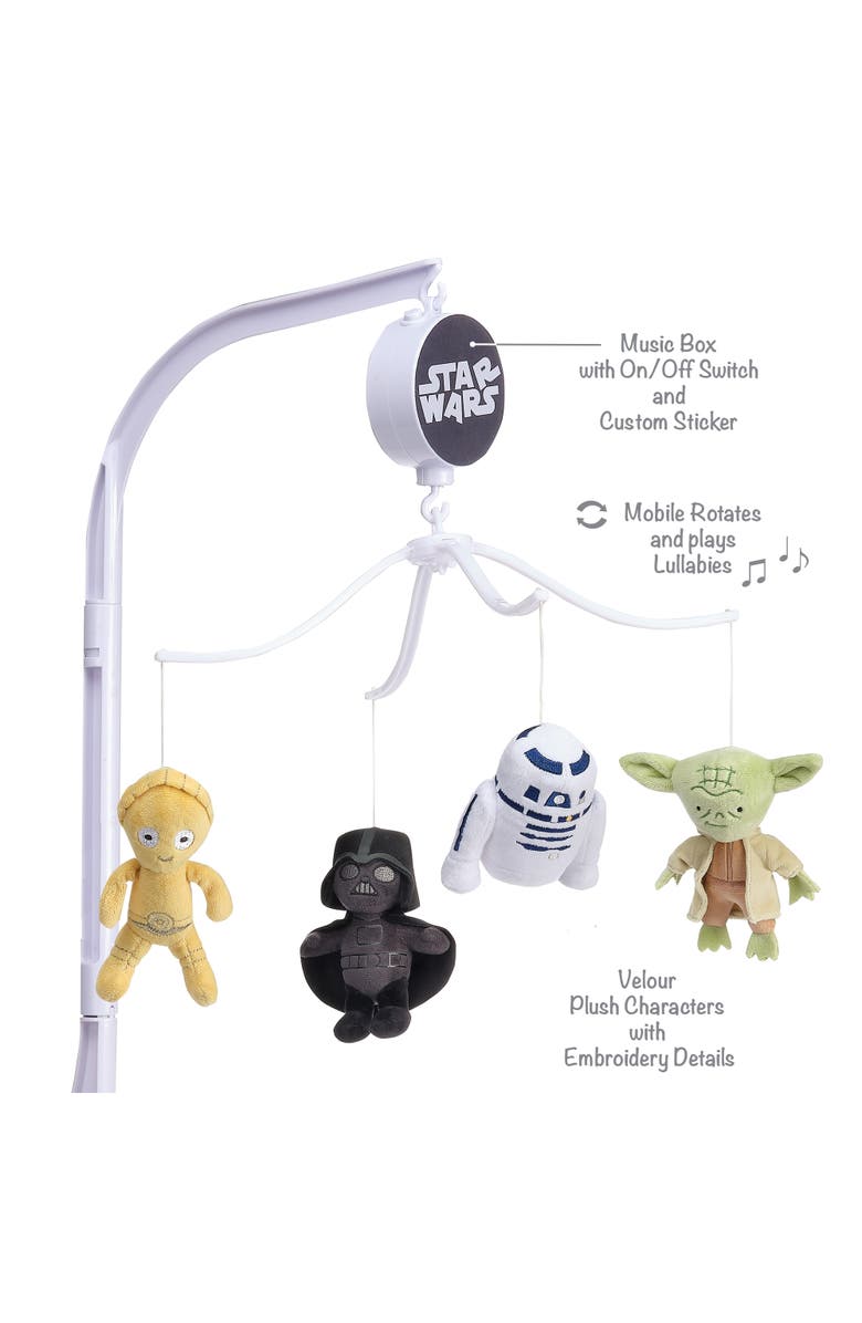 Lambs & Ivy Star Wars Classic Musical Baby Crib Mobile Soother Toy, Alternate, color, Multicolor