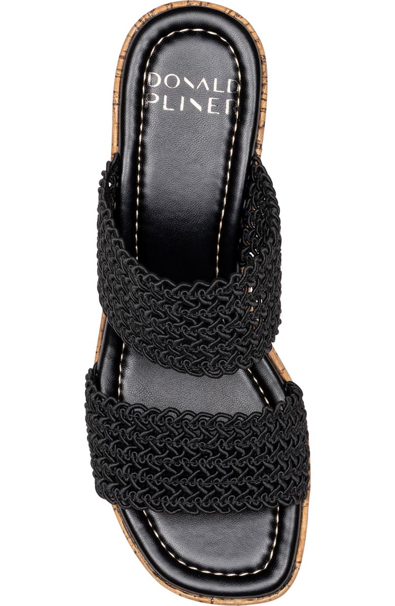 Donald Pliner Platform Wedge Sandal, Alternate, color, Black