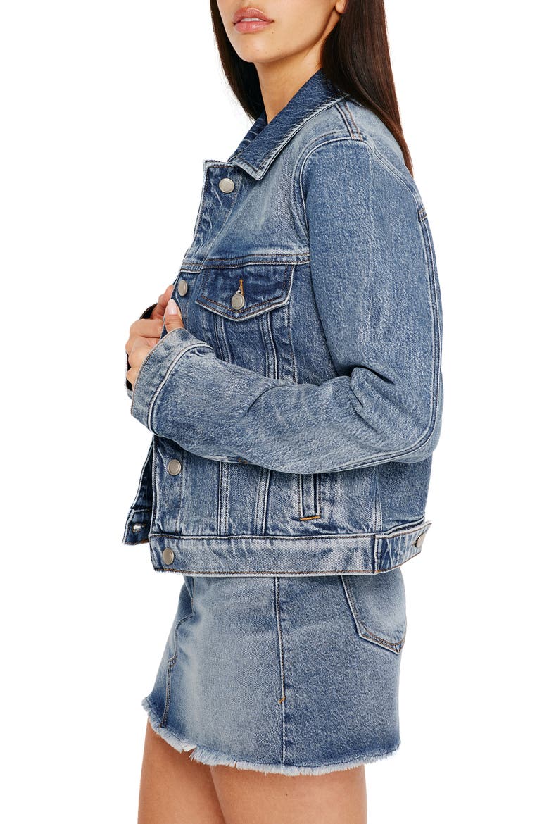 Committed to Fit Denim Jacket, Alternate, color, INDIGO734