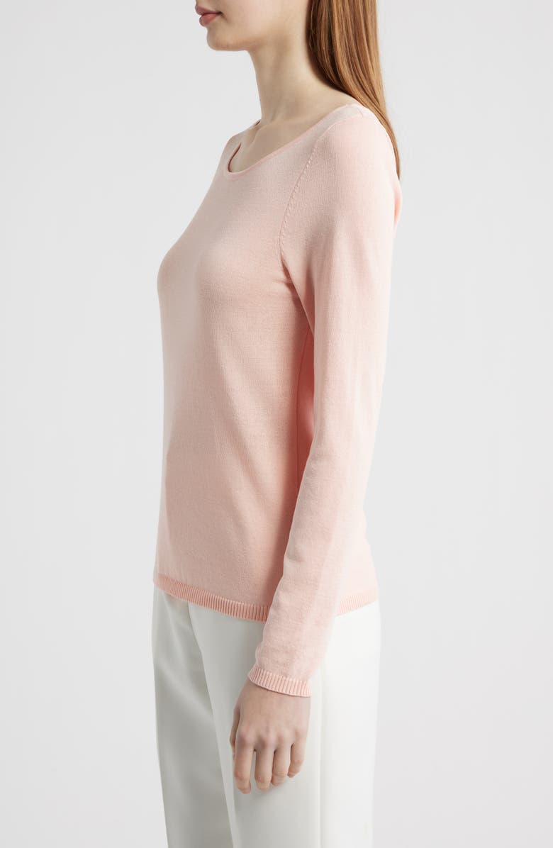 Tahari ASL Boat Neck Sweater, Alternate, color, Slipper Pink