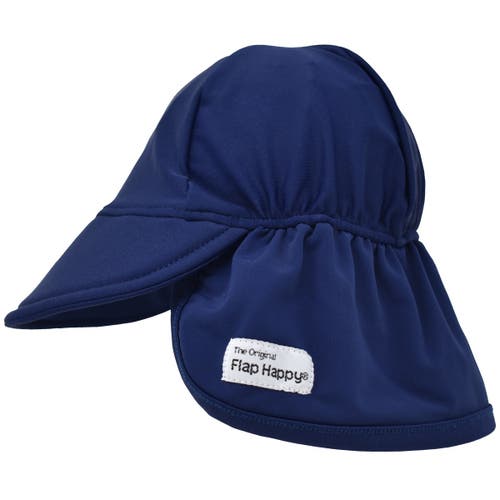 Flap Happy Baby/toddler Upf 50+ Sustainably Made, Uv Blocking Swim Flap Hat In Blue