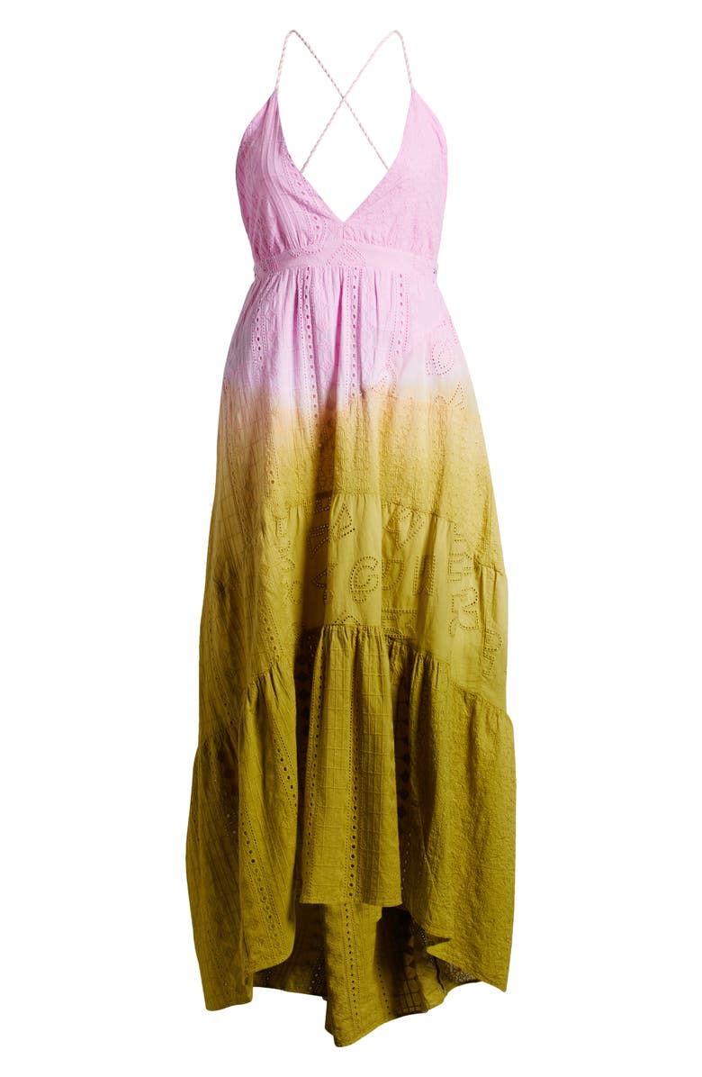 Maaji Rose Garden Patchwork Nadina Cover-Up Dress, Alternate, color, 