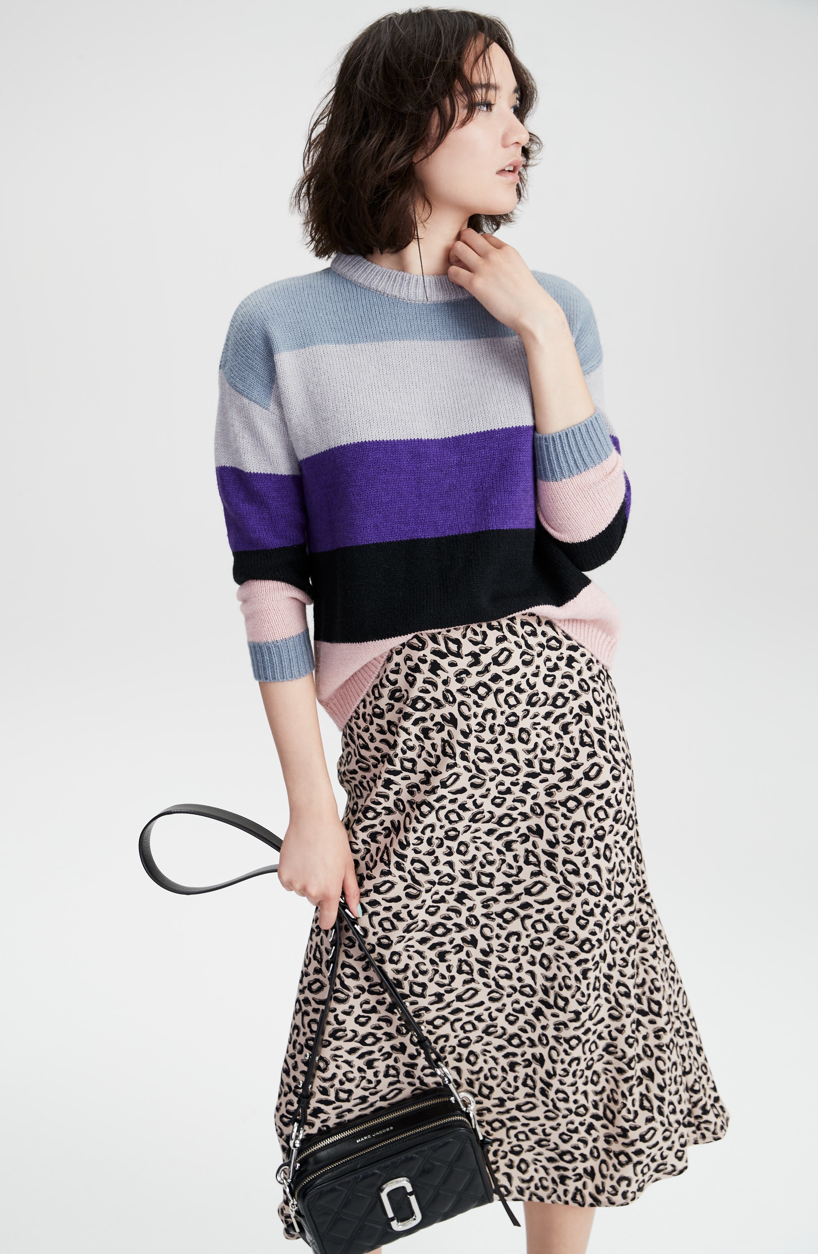 Marc Jacobs The Marc Jacobs The Softshot 21 Quilted Leather Crossbody Bag, Alternate, color, 