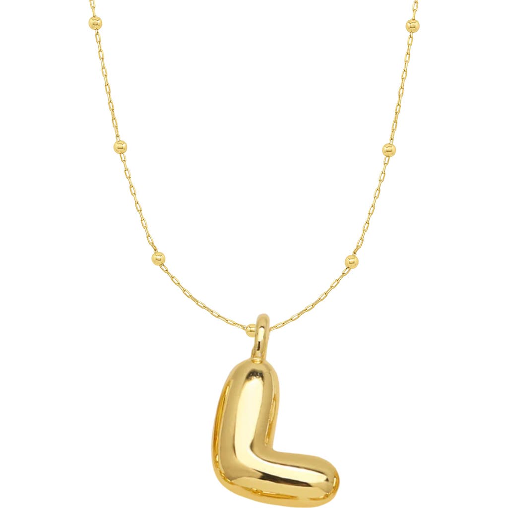 Emma Rae Bubble Initial Necklace in Letter L  product