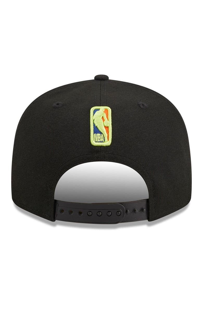 New Era Men's New Era Black Houston Rockets Neon Pop 9FIFTY Snapback Hat, Alternate, color, 