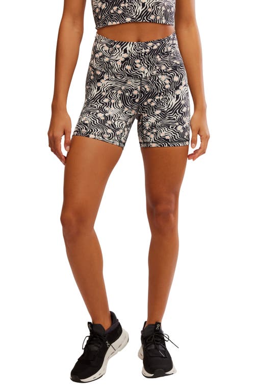 Shop Free People Printed Never Better Bike Shorts In Ditsy Floral