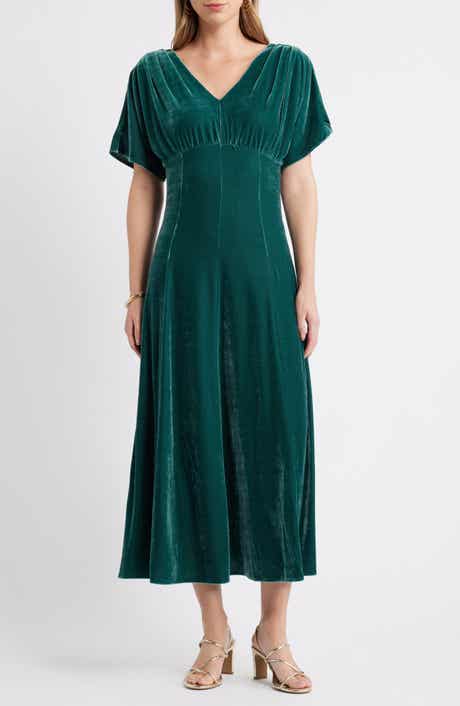 Chelsea28 Velvet V-Neck Maxi Dress