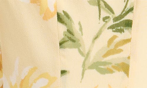 Shop Reformation Annelise Floral Minidress In Honeyglow