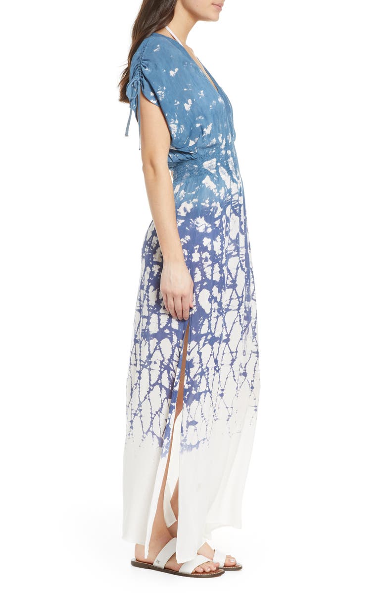 Surf Gypsy Dip Dye Maxi Cover-Up Dress, Alternate, color, 