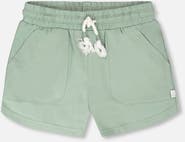 Deux par Deux Organic Cotton Elastic Drawstring Jersey Shorts