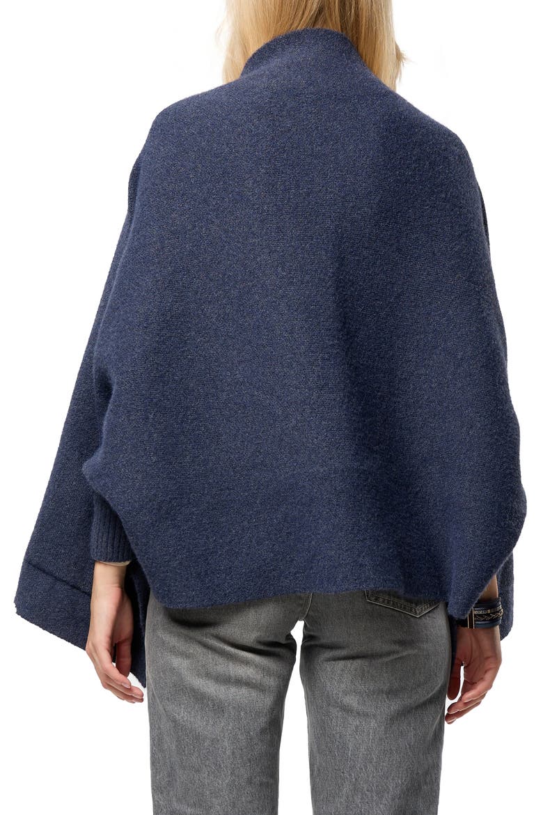 Shawl Collar Cardigan, Alternate, color, DENIM