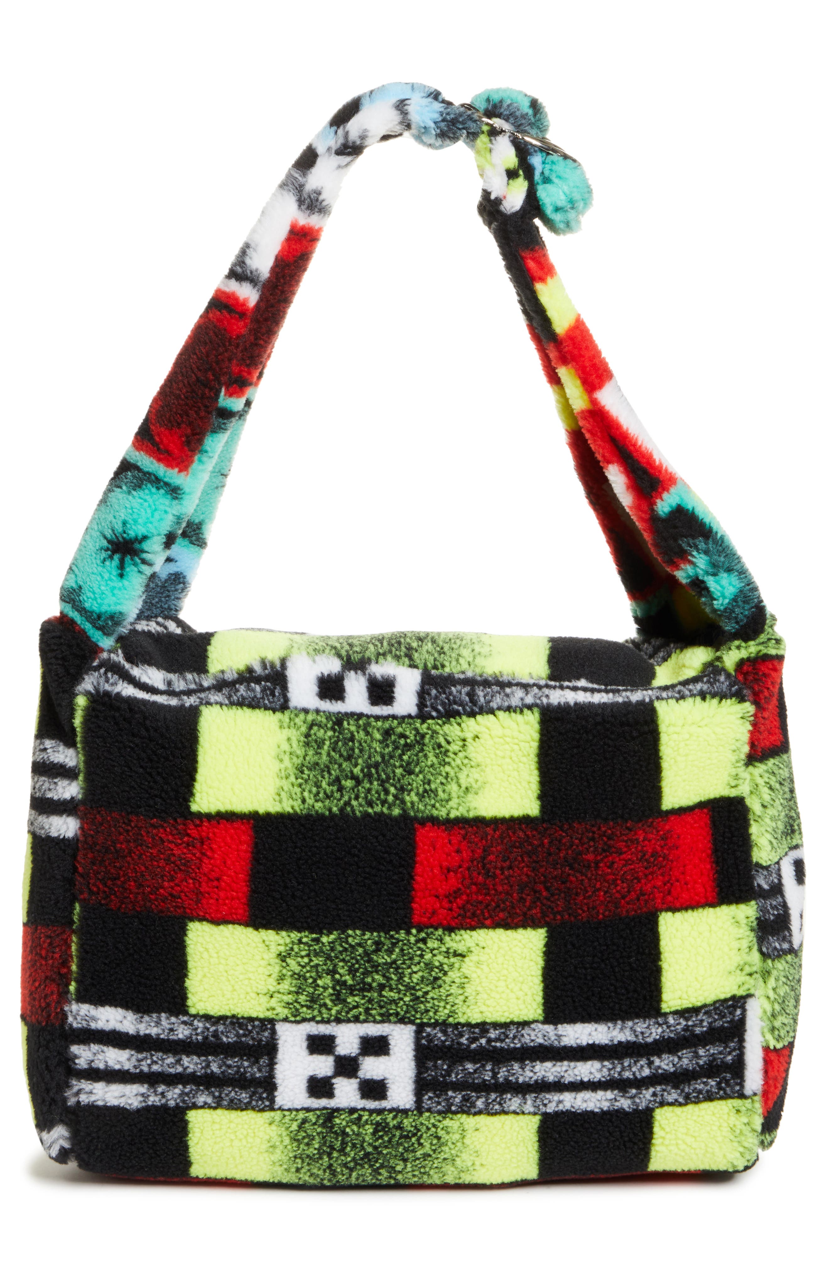 Chopova Lowena Patchwork Fleece Shoulder Bag, Alternate, color, 