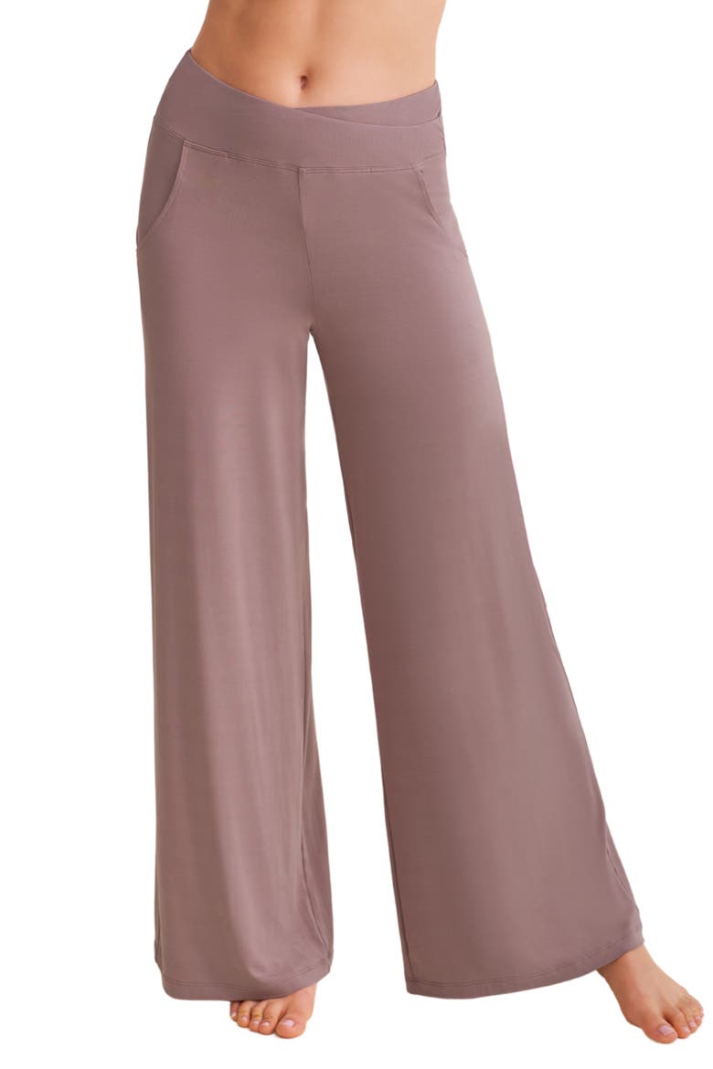 Wide Leg Lounge Pants, Main, color, CAPPUCCINO
