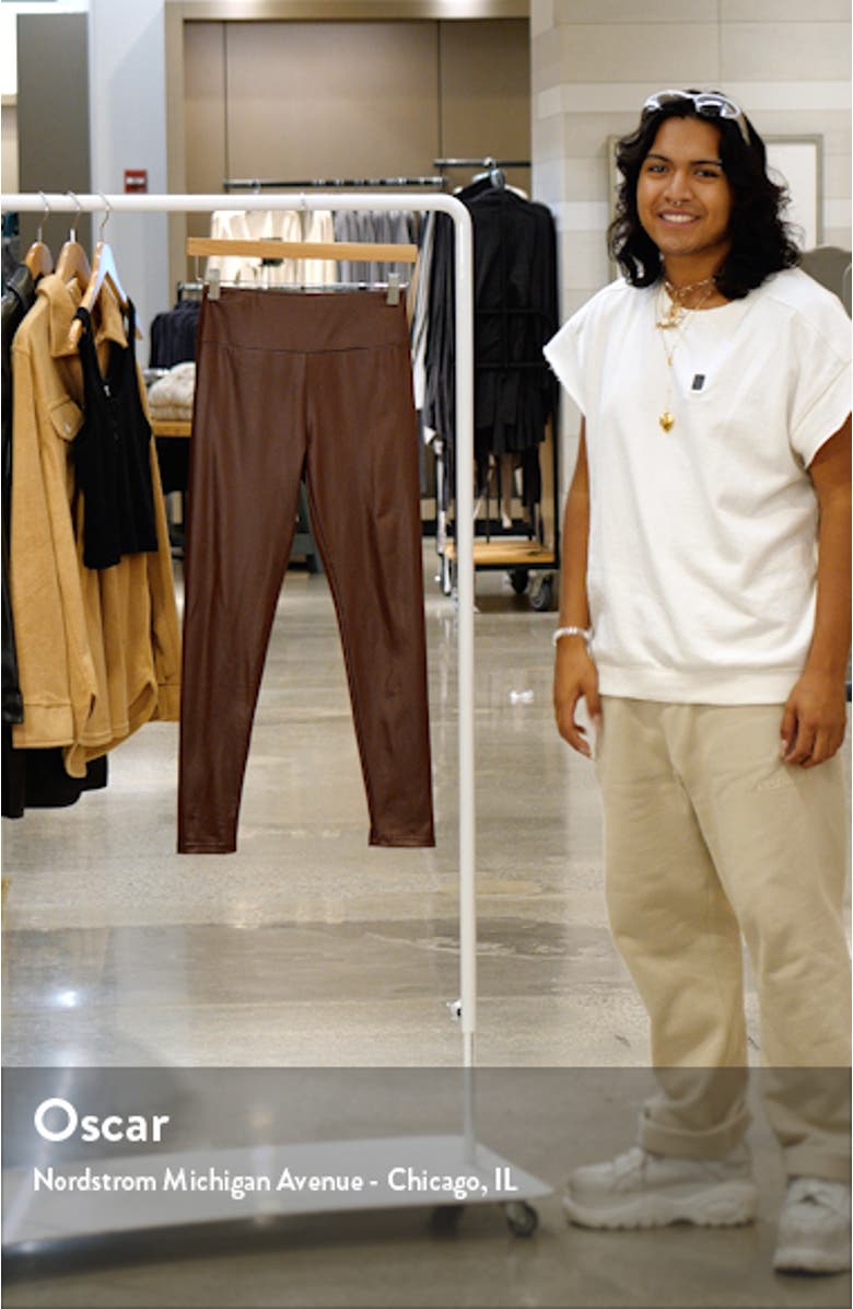 Women's Penelope Faux Leather Leggings, sales video thumbnail