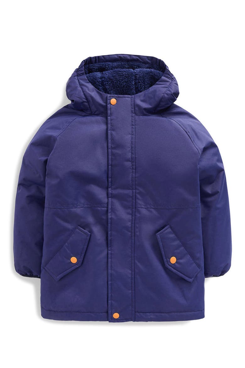 Kids' High Pile Fleece Lined Anorak, Main, color, SAPPHIRE BLUE