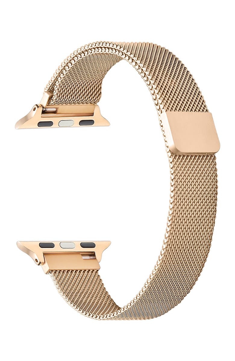 The Posh Tech Skinny Stainless Steel Mesh Apple   Watch Replacement Band - 38mm/40mm, Alternate, color, 