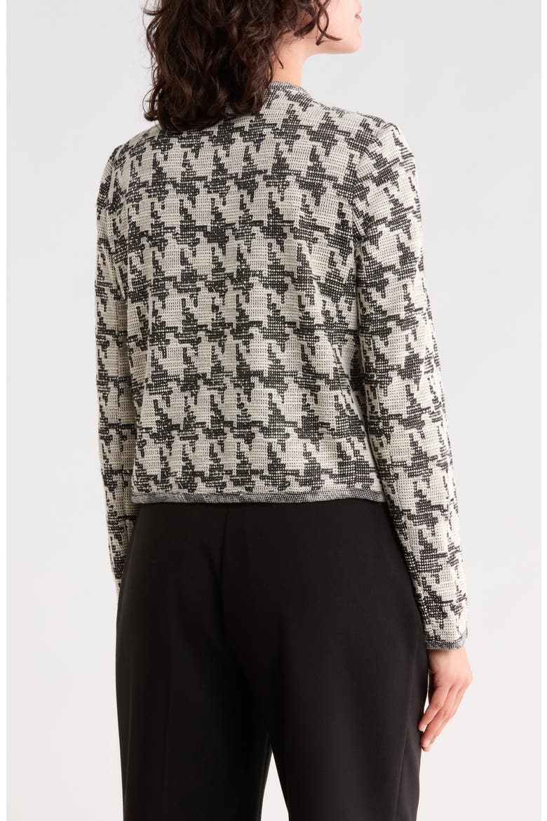 Cropped Patterned Jacket, Alternate, color, BLACK/ WHITE