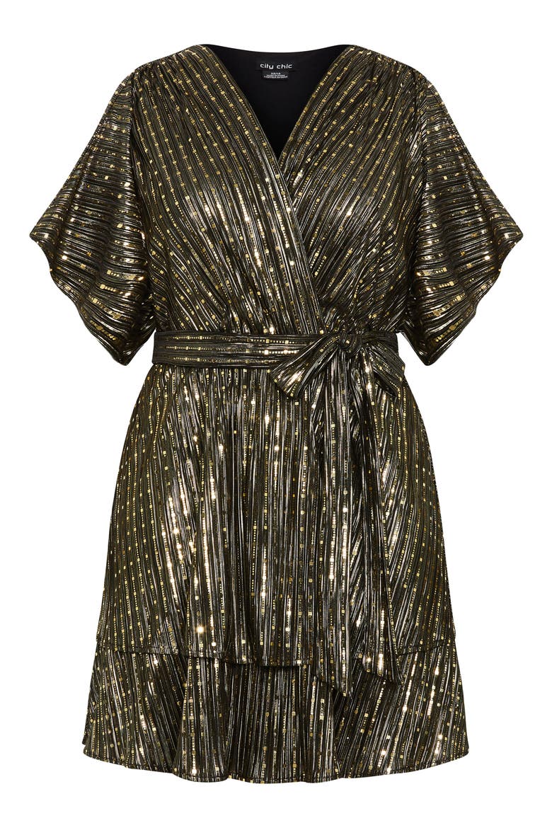 Freya Sparkle Party Dress, Alternate, color, GOLD