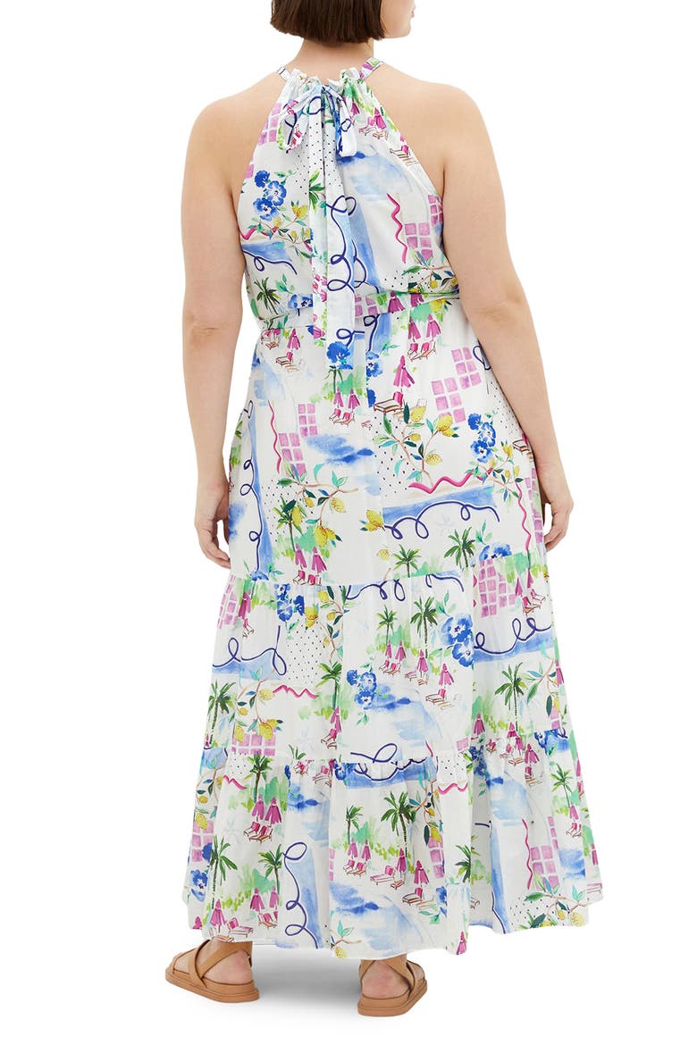 Island Breeze Maxi Halter Dress, Alternate, color, ISLAND BREEZE