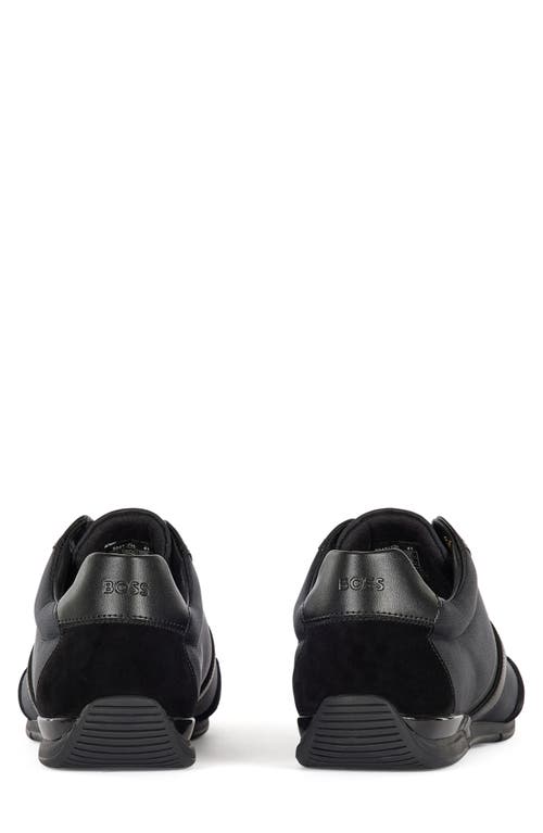 Hugo Boss Boss Saturn Low Top Sneaker In Black