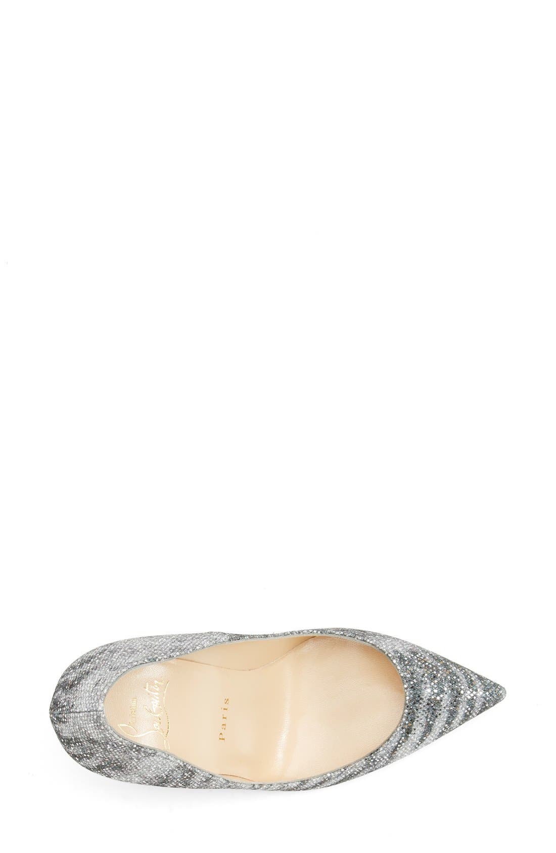 Christian Louboutin 'Pigalle Follies' Pointy Toe Pump, Alternate, color, 