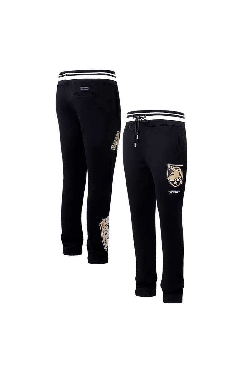 PRO STANDARD Men's Pro Standard Black Army Black Knights Script Tail Fleece Sweatpants, Main, color, Black