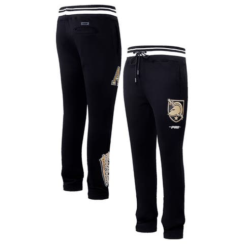 Men's Pro Standard Black Army Black Knights Script Tail Fleece Sweatpants