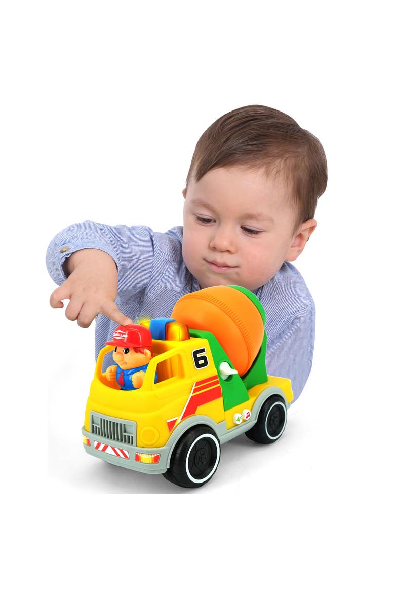 Cement Mixer Motorized Construction Toy Vehicle, Alternate, color, Multicolored