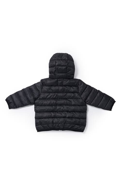7 A.m. Enfant Kids' Roll Me Packable Puffer Jacket In Black