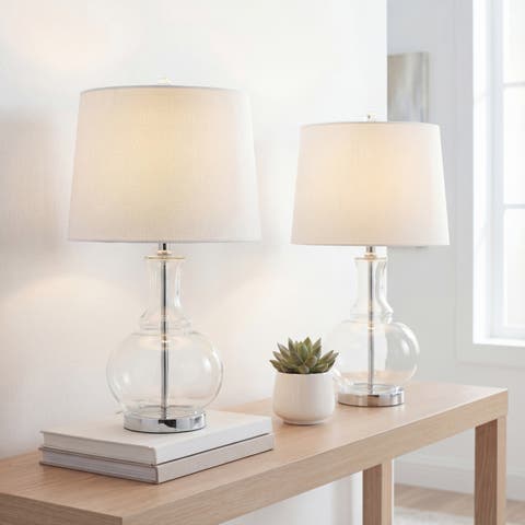 Lavelle 25" Glass LED Table Lamp (Set of 2)