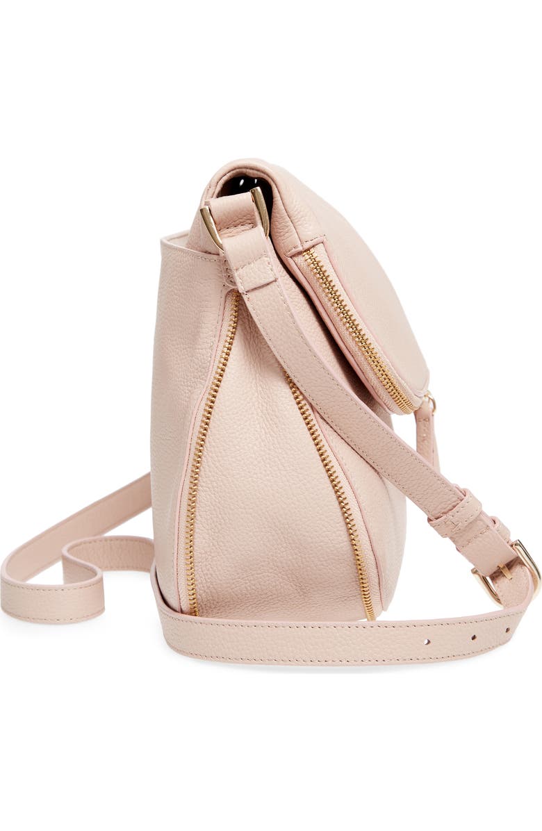 Nordstrom Kara Leather Expandable Crossbody Bag, Alternate, color,