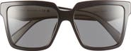 Prada 56mm Square Sunglasses