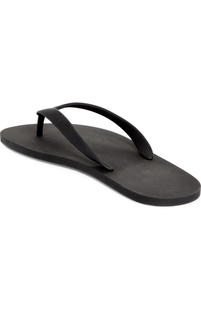 Christian Louboutin Logo Embossed Rubber Flip Flop, Alternate, color, Bk01-Black