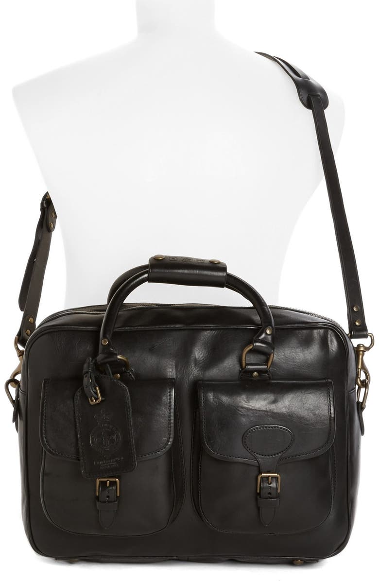 Polo Ralph Lauren Leather Commuter Bag, Alternate, color,