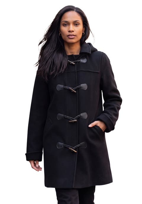 Hooded Toggle Wool Coat