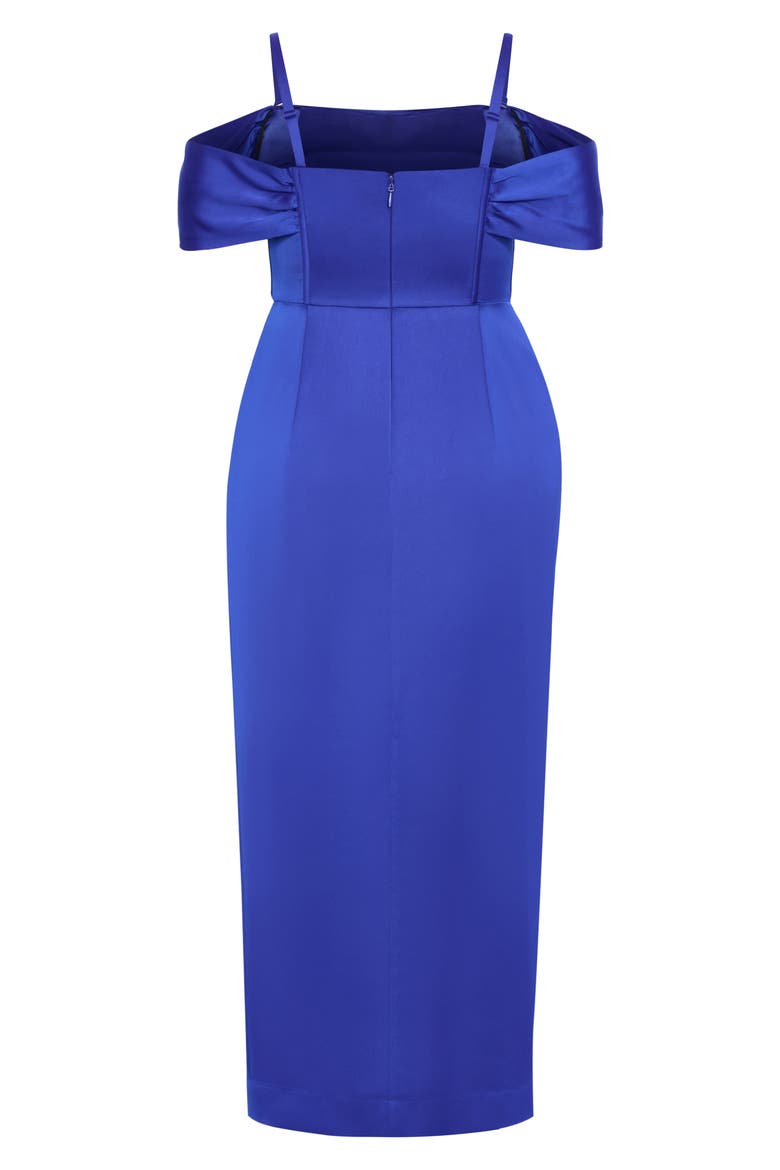 Forbidden Love Off the Shoulder Maxi Dress, Alternate, color, ULTRA BLUE