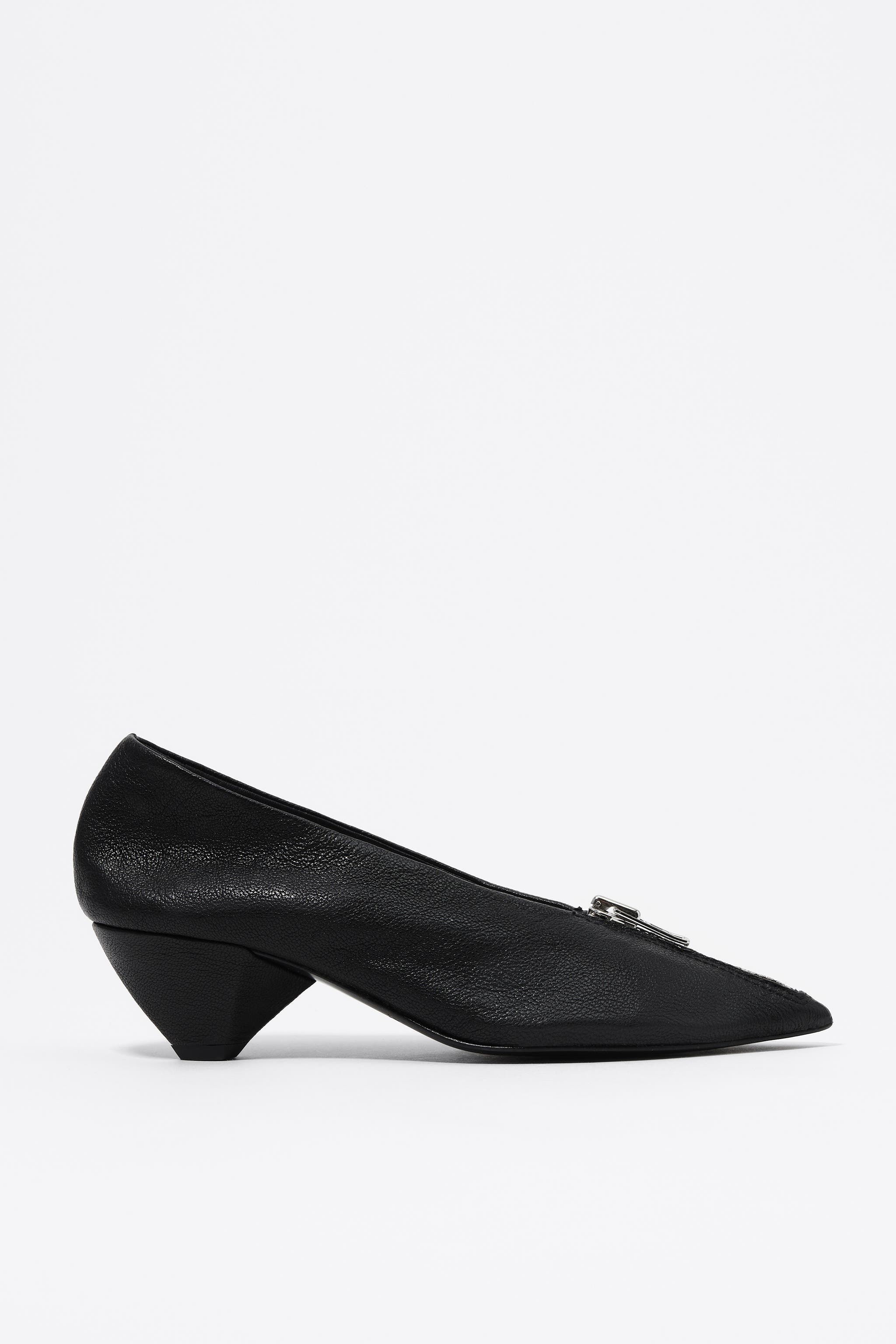 Bimba y Lola Leather Mid-Heel Pump, Main, color, 