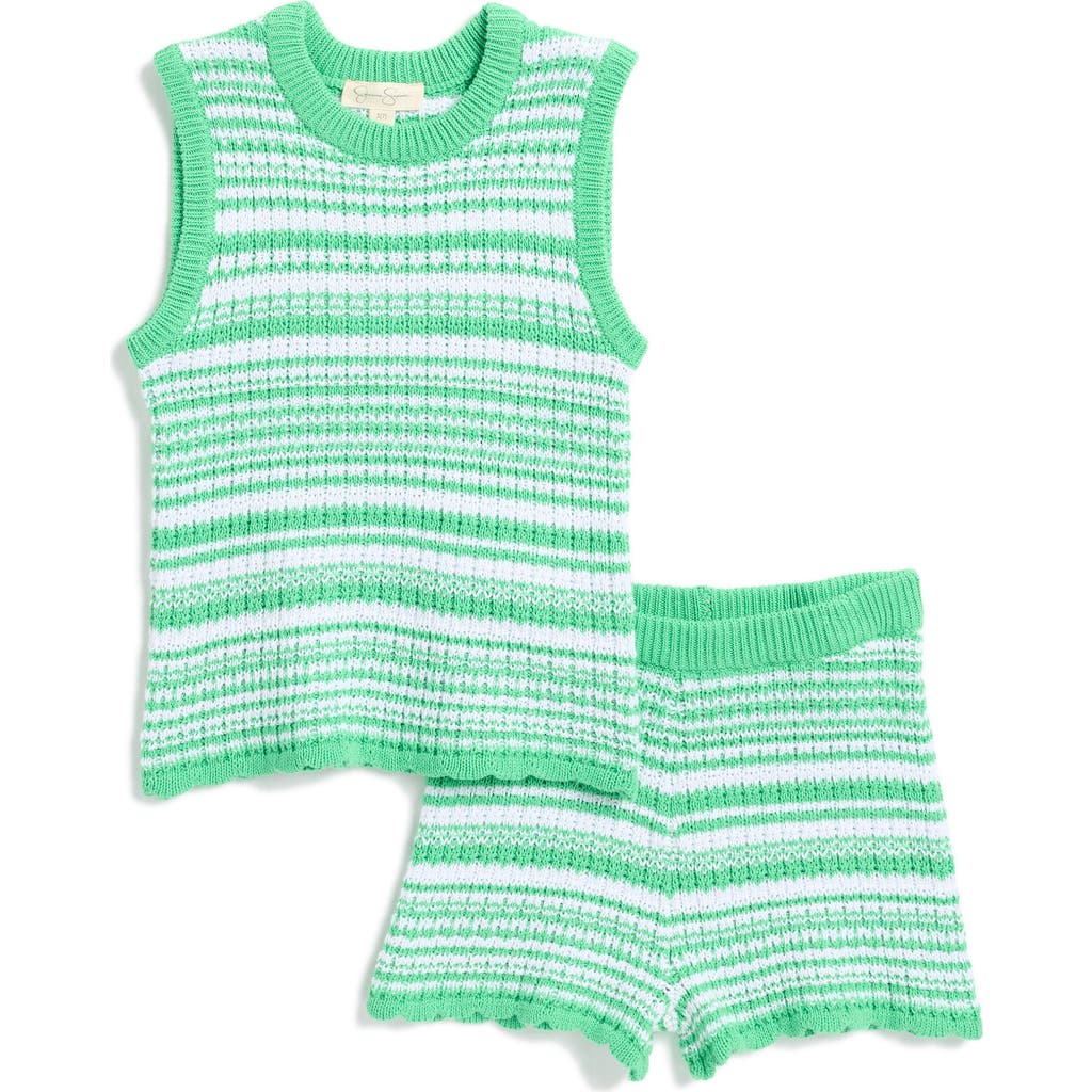 JESSICA SIMPSON JESSICA SIMPSON KIDS' KNIT TANK TOP & SHORTS SET